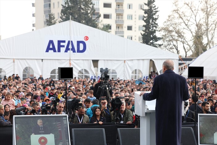 Cumhurbaşkanı Erdoğan Kahramanmaraş'ta temel atma töreninde